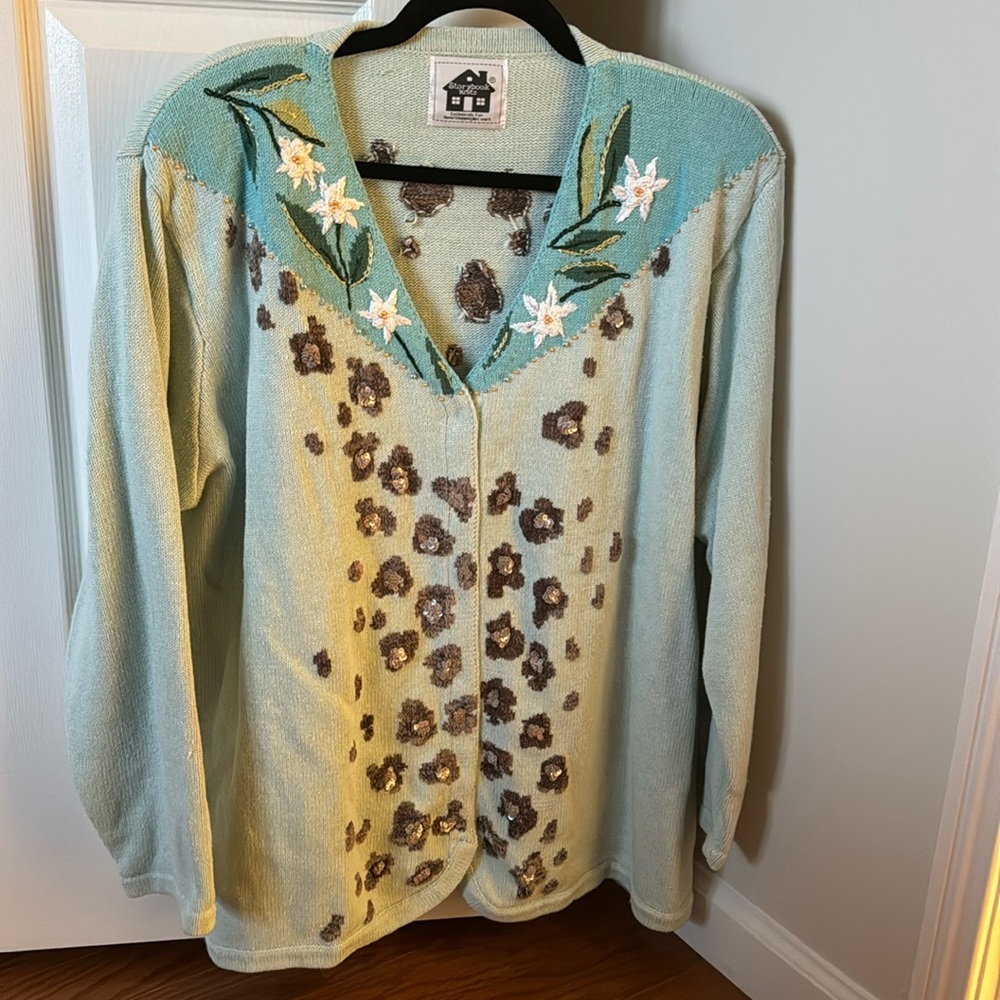 Storybook knits blue sweater